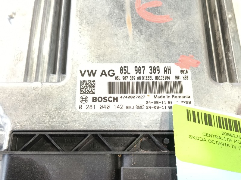 Recambio de centralita motor uce para skoda octavia iv (nx3, nn3, pv3) 2.0 tdi referencia OEM IAM   