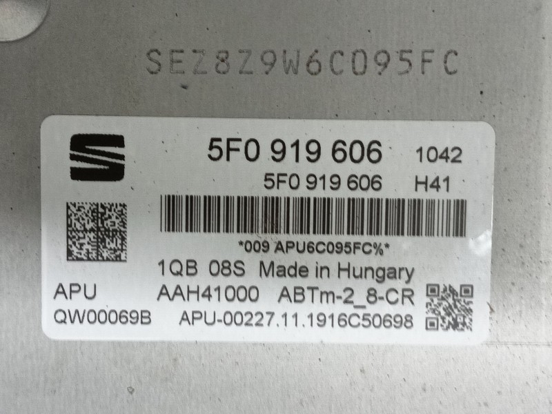 Recambio de pantalla multifuncion para seat leon (5f1) 2.0 tdi referencia OEM IAM   