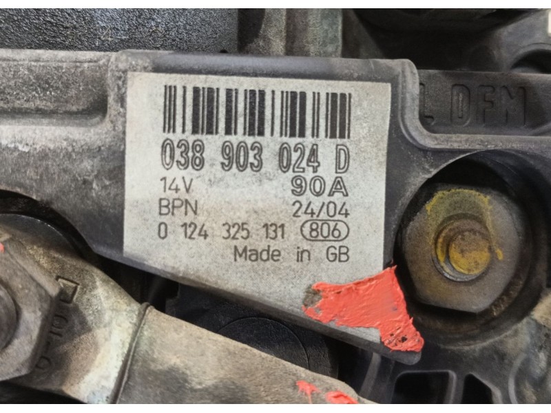 Recambio de alternador para skoda octavia i (1u2) 1.9 tdi referencia OEM IAM 038903018RX / 028903018AX  