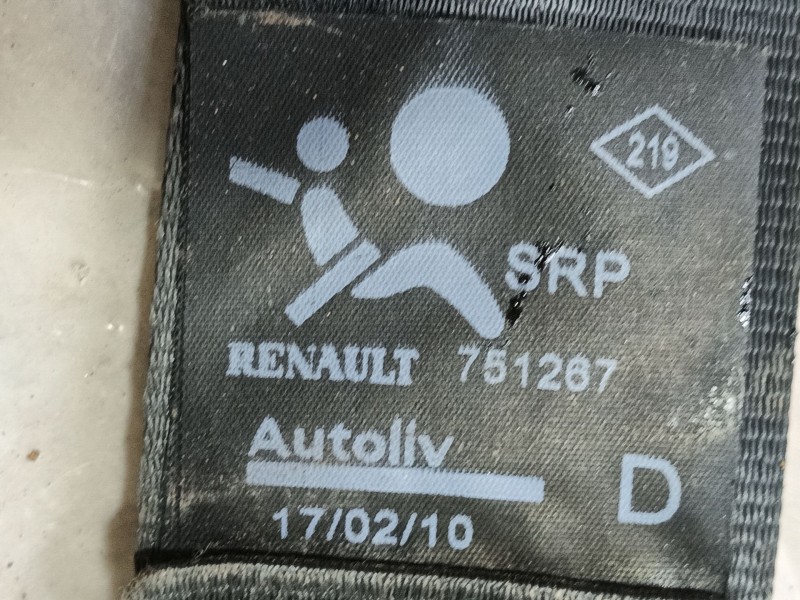 Recambio de cinturon seguridad delantero derecho para dacia duster (hs_) 1.5 dci referencia OEM IAM 8200751267  