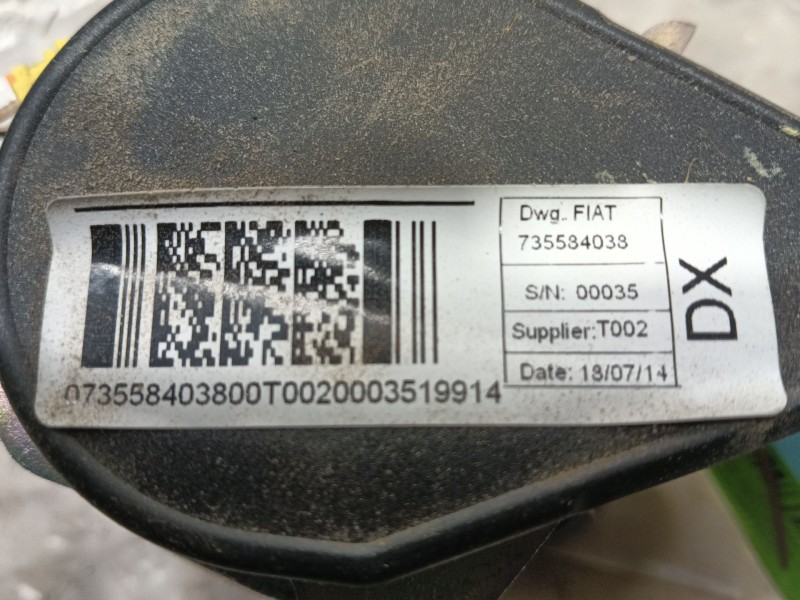 Recambio de cinturon seguridad delantero derecho para opel combo furgoneta/monovolumen (x12) 1.3 cdti (b05) referencia OEM IAM 9