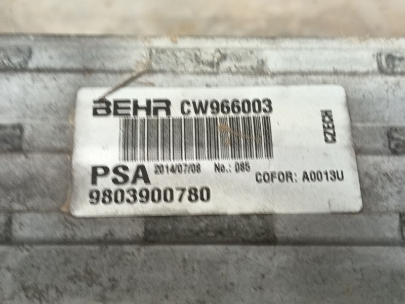 Recambio de intercooler para peugeot 208 i (ca_, cc_) 1.6 hdi referencia OEM IAM   