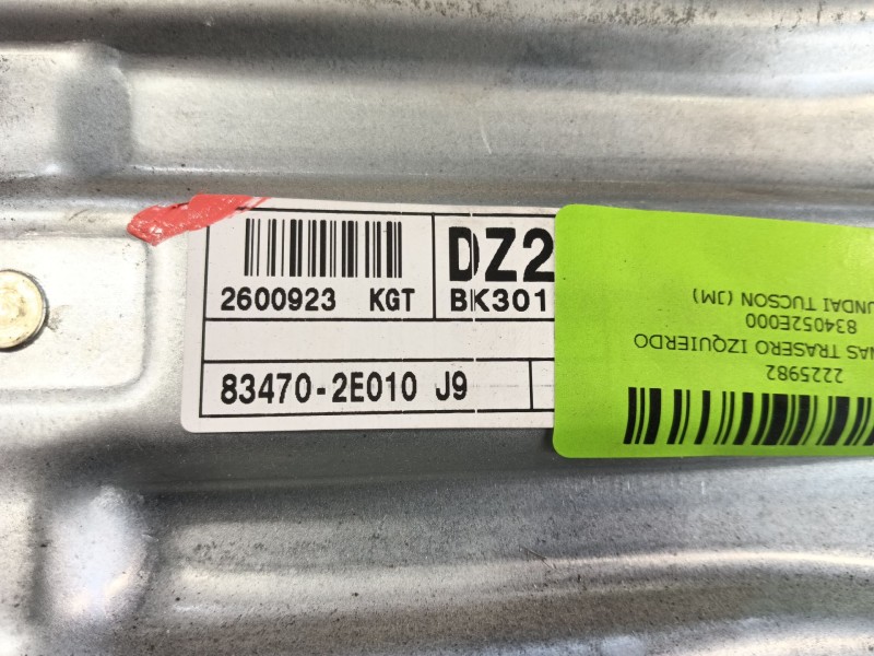 Recambio de elevalunas trasero izquierdo para hyundai tucson (jm) 2.0 crdi referencia OEM IAM 834052E000  