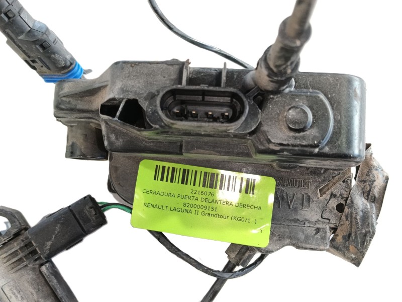 Recambio de cerradura puerta delantera derecha para renault laguna ii grandtour (kg0/1_) 1.9 dci (kg0g) referencia OEM IAM 82000