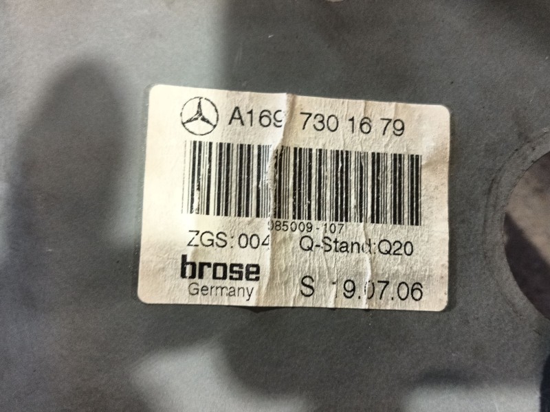 Recambio de elevalunas trasero derecho para mercedes-benz clase b sports tourer (w245) b 180 cdi (245.207) referencia OEM IAM 16
