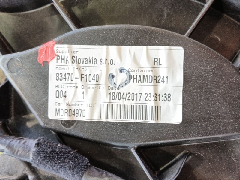 Recambio de elevalunas trasero izquierdo para kia sportage iv (ql, qle) 1.6 gdi referencia OEM IAM 83471F1000  