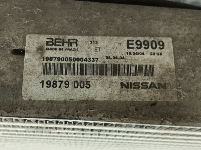 Recambio de intercooler para nissan cabstar e (tl_, vl_) 125.35, 125.45 (tl0, vl0) referencia OEM IAM 14461G4800 19879005 