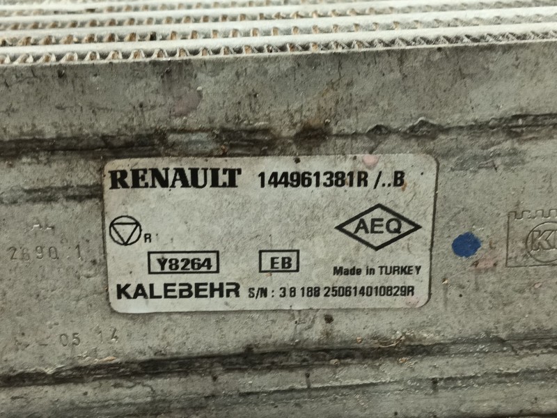 Recambio de intercooler para renault captur i (j5_, h5_) 1.5 dci 90 referencia OEM IAM 144961381R  