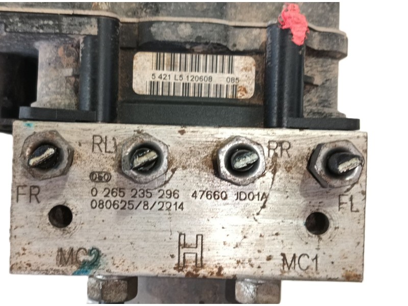 Recambio de abs para nissan qashqai i (j10, nj10) 1.6 referencia OEM IAM 47660JD07A  