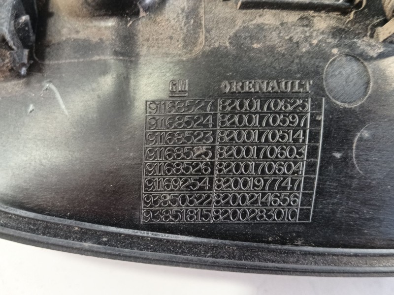 Recambio de maneta exterior lateral derecha para opel vivaro a furgoneta (x83) 2.0 cdti (f7) referencia OEM IAM   