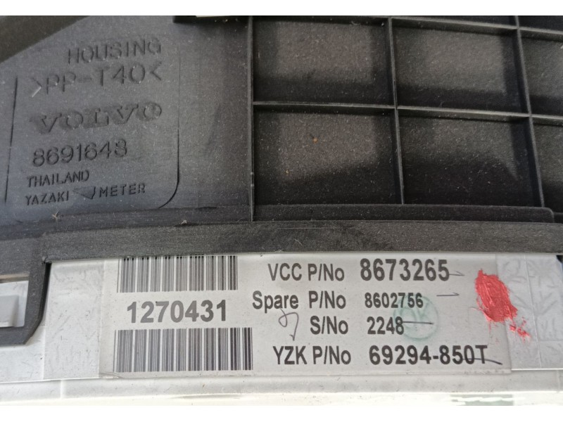 Recambio de cuadro instrumentos para volvo xc90 i (275) t6 awd referencia OEM IAM 39873783  
