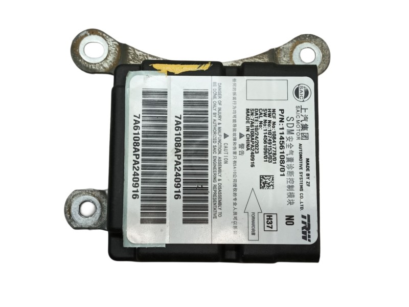 Recambio de centralita airbag para mg zs suv (azs1) 1.0 t-gdi referencia OEM IAM 11456108  