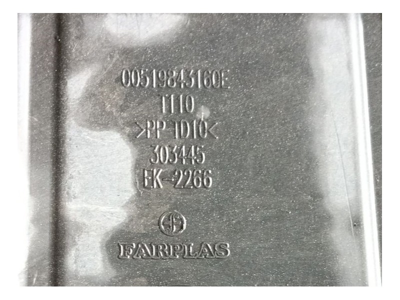 Recambio de cubrecarter para fiat tipo station wagon (356_, 357_) 1.6 d (356wxg1b) referencia OEM IAM   