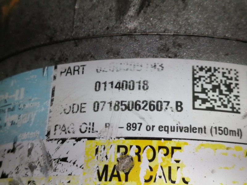 Recambio de compresor aire acondicionado para nissan primera berlina (p12) line up referencia OEM IAM 01140018  