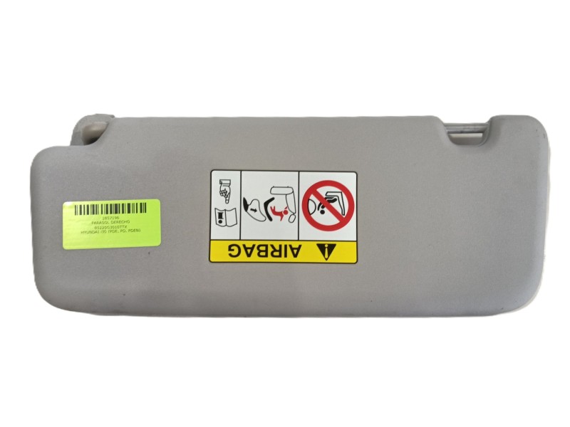 Recambio de parasol derecho para hyundai i30 (pde, pd, pden) 1.0 t-gdi referencia OEM IAM 85220G3010TTX  