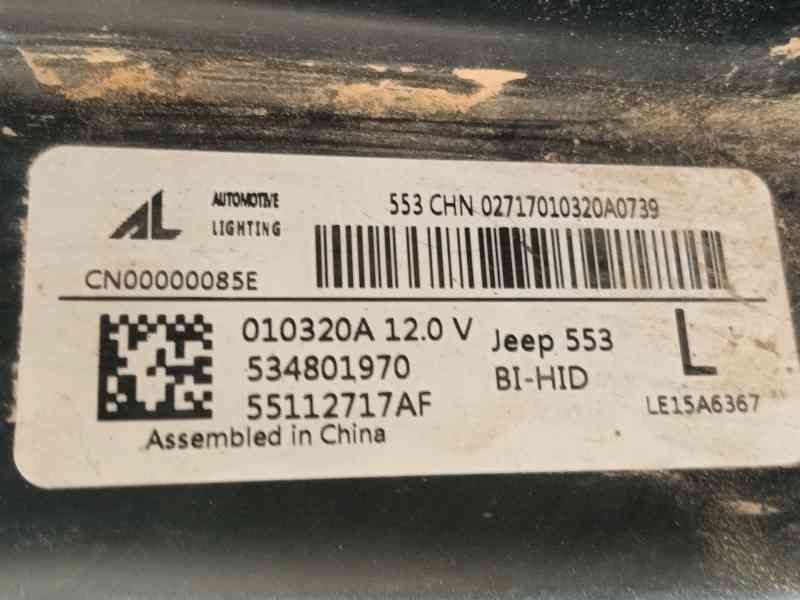 Recambio de faro izquierdo para jeep compass (mp, m6, mv, m7) 1.3 referencia OEM IAM K55112717AG 55112717AF 