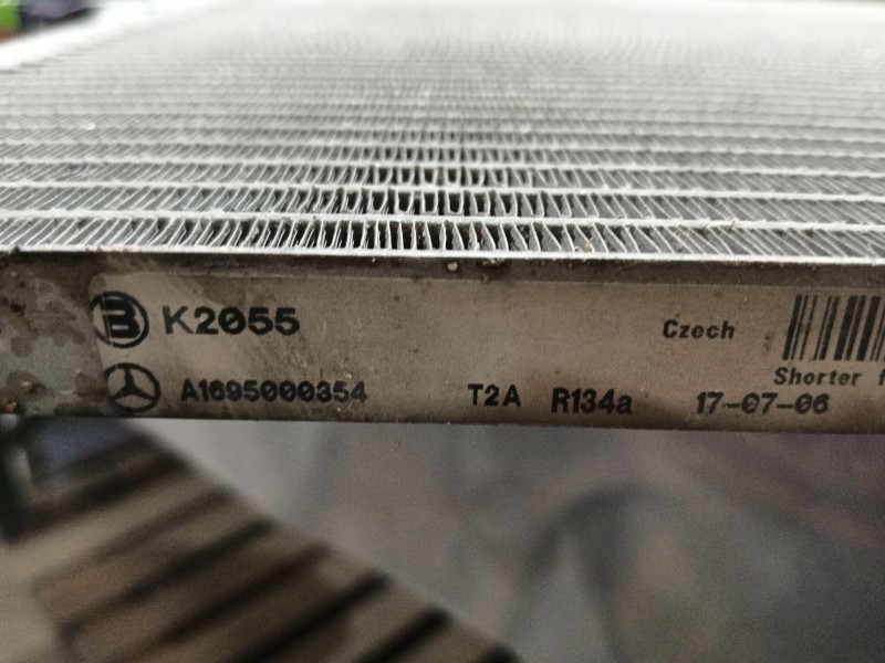 Recambio de condensador / radiador aire acondicionado para mercedes-benz clase b sports tourer (w245) b 180 cdi (245.207) refere