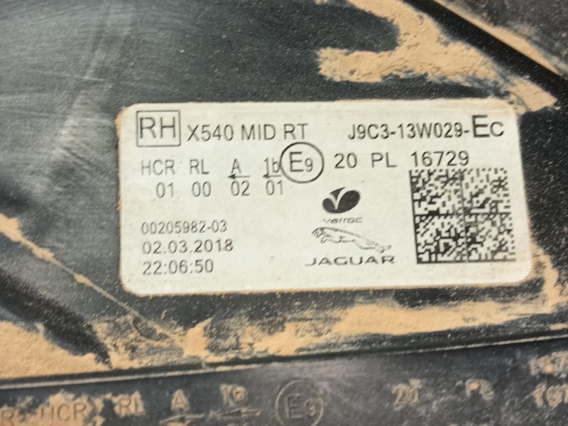 Recambio de faro derecho para jaguar e-pace (x540) 2.0 d180 awd referencia OEM IAM   