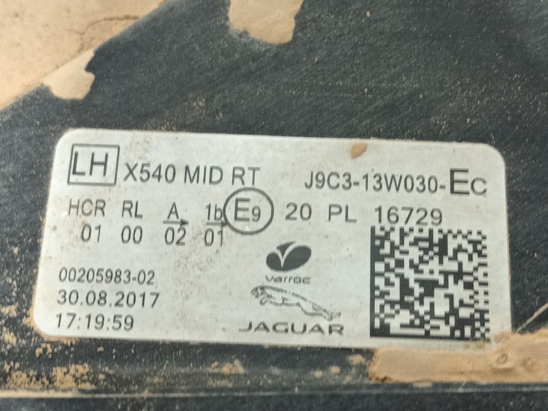 Recambio de faro izquierdo para jaguar e-pace (x540) 2.0 d180 awd referencia OEM IAM J9C5252  