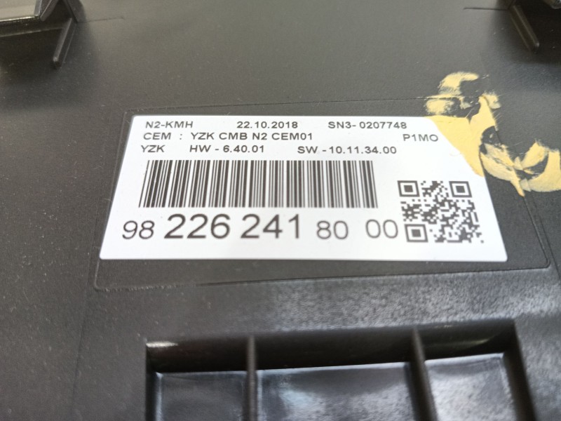 Recambio de cuadro instrumentos para opel crossland x / crossland (p17, p2qo) 1.2 (75) referencia OEM IAM 93488830  