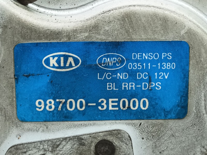 Recambio de motor limpia trasero para kia sorento i (jc) 2.5 crdi referencia OEM IAM 987003E000  