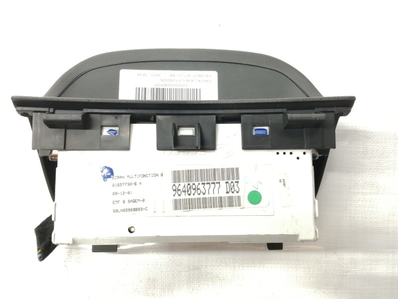 Recambio de pantalla multifuncion para peugeot 307 (s1) xr referencia OEM IAM 9640963777  