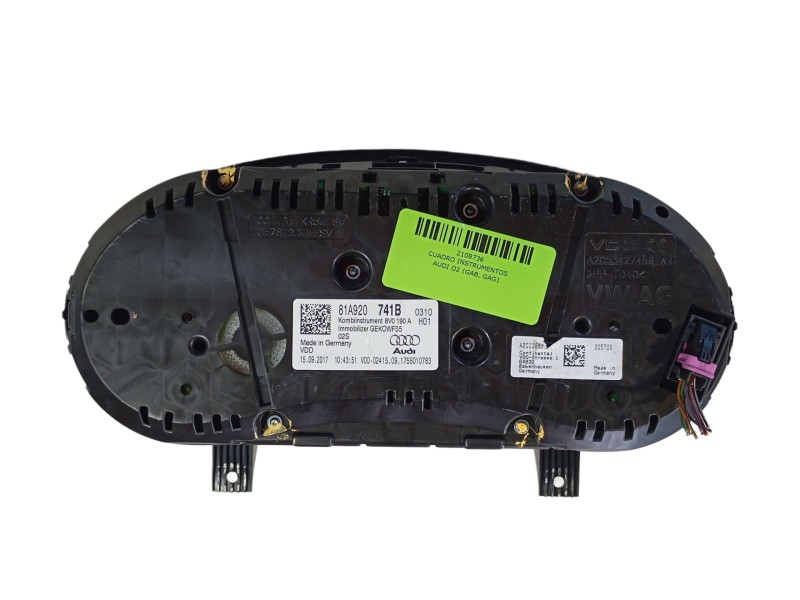 Recambio de cuadro instrumentos para audi q2 (gab, gag) 1.6 tdi referencia OEM IAM   