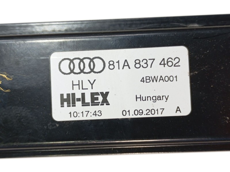 Recambio de elevalunas delantero derecho para audi q2 (gab, gag) 1.6 tdi referencia OEM IAM 81A837462  