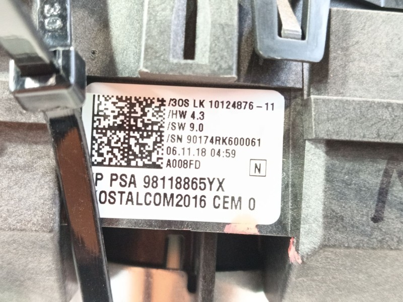 Recambio de mando multifuncion para opel crossland x / crossland (p17, p2qo) 1.2 (75) referencia OEM IAM  30S1012546208 