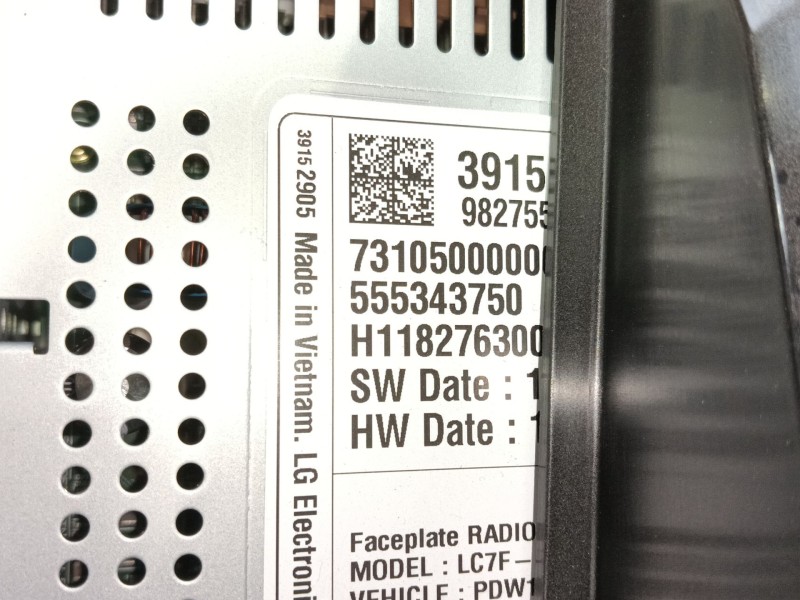 Recambio de sistema audio / radio cd para opel crossland x / crossland (p17, p2qo) 1.2 (75) referencia OEM IAM 1637205180 555343