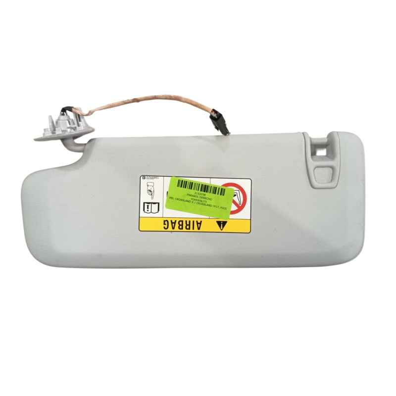 Recambio de parasol derecho para opel crossland x / crossland (p17, p2qo) 1.2 (75) referencia OEM IAM YQ005561TI  