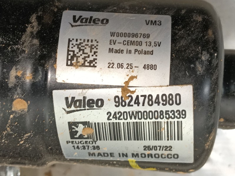 Recambio de motor limpia delantero para peugeot 2008 ii (ud_, us_, uy_, uj_, ur_, uc_) 1.2 puretech 100 referencia OEM IAM 98247