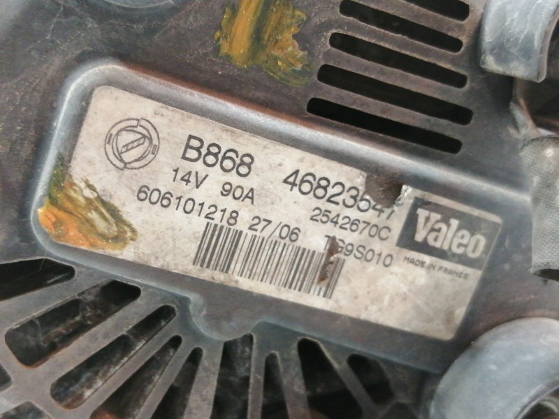 Recambio de alternador para fiat punto (199) easy referencia OEM IAM 46823547  