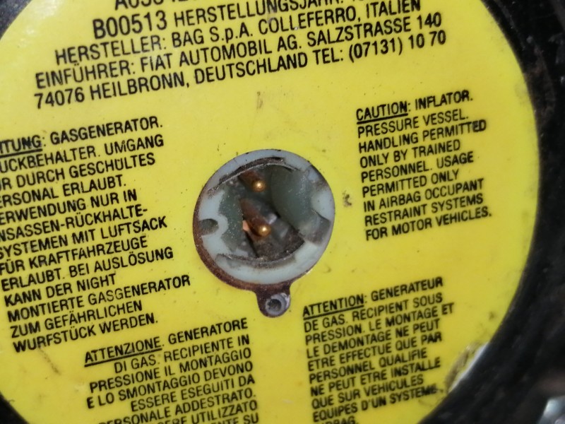 Recambio de airbag delantero izquierdo para lancia lancia y 1.2 cat referencia OEM IAM 714025635  