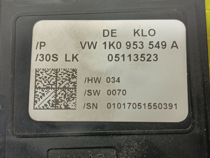 Recambio de modulo electronico para seat altea (5p1) 2.0 tdi 16v referencia OEM IAM 1K0953549BK 1K0953549A 