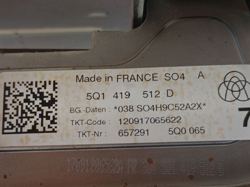 Recambio de columna direccion para audi q2 (gab, gag) 1.6 tdi referencia OEM IAM 5Q1419512L 5Q1419512D 