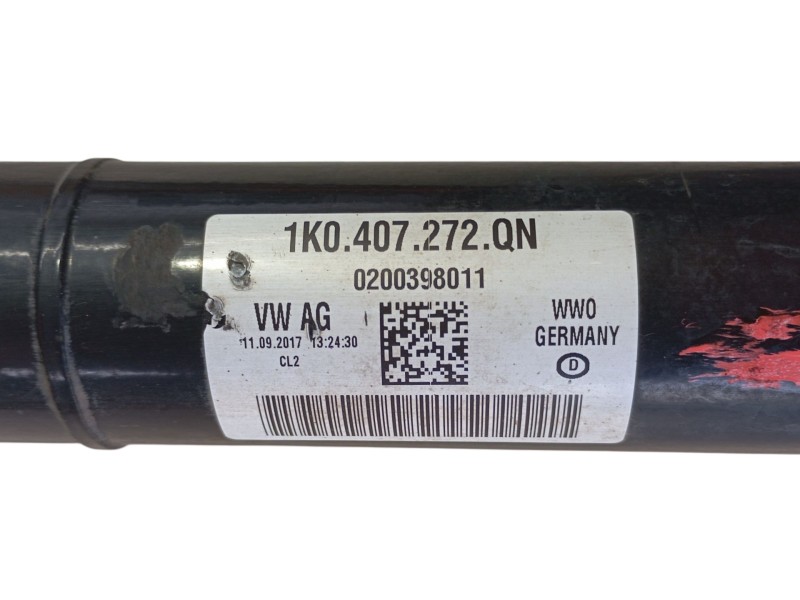 Recambio de transmision delantera derecha para audi q2 (gab, gag) 1.6 tdi referencia OEM IAM 5Q0407272FF 1K0407272QN 