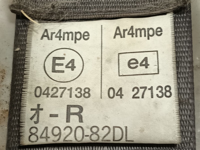 Recambio de cinturon seguridad delantero derecho para suzuki grand vitara i (ft, ht) 2.0 hdi 110 4x4 (sq 420d) referencia OEM IA