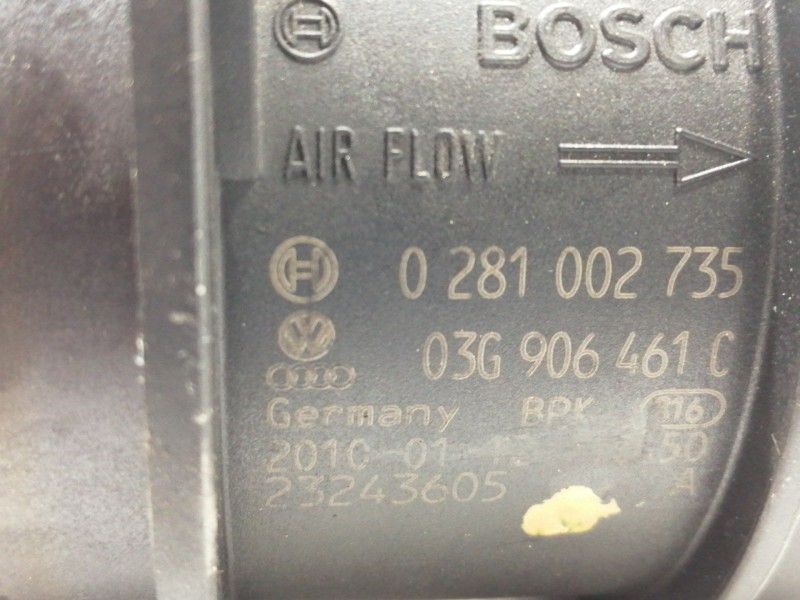 Recambio de caudalimetro para volkswagen passat berlina (3c2) edition referencia OEM IAM 0281002735 F00C267046 03G906461C