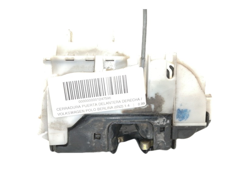 Recambio de cerradura puerta delantera derecha para volkswagen polo berlina (6n2) 1.4 referencia OEM IAM 1HM862154  