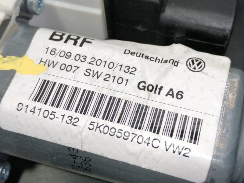 Recambio de elevalunas trasero derecho para volkswagen golf vi (5k1) advance referencia OEM IAM 5K483975 914105132 / 5K0959704C 