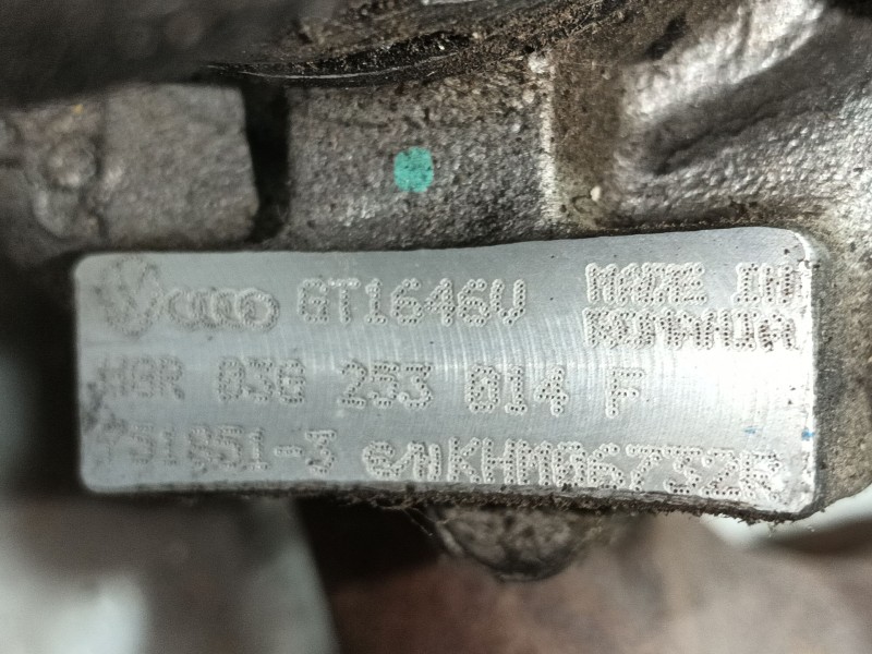 Recambio de turbocompresor para volkswagen golf v (1k1) 1.9 tdi referencia OEM IAM   