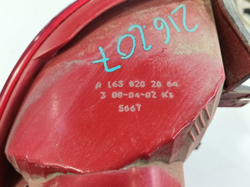 Recambio de piloto trasero derecho para mercedes-benz clase m (w163) ml 400 cdi (163.128) referencia OEM IAM 1638200264  