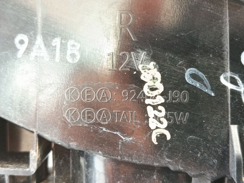 Recambio de piloto trasero derecho interior para hyundai kona (os, ose, osi) 1.0 t-gdi referencia OEM IAM 92404J9000  