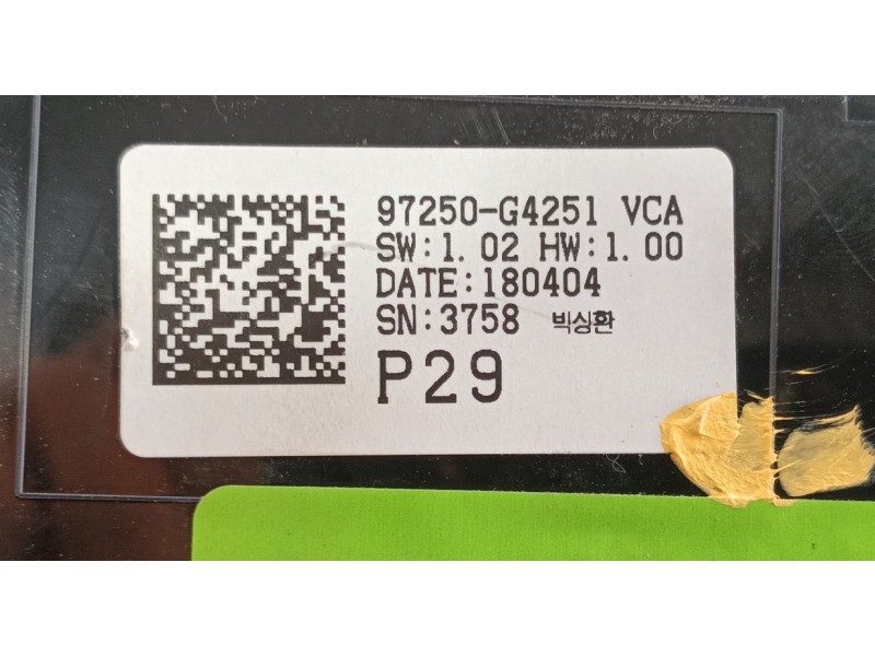 Recambio de mando calefaccion / aire acondicionado para hyundai i30 (pde, pd, pden) 1.0 t-gdi referencia OEM IAM 97250G4251VCA  