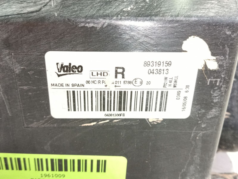 Recambio de faro derecho para seat ibiza iv sc (6j1, 6p5) 1.4 referencia OEM IAM 6J1941022C  