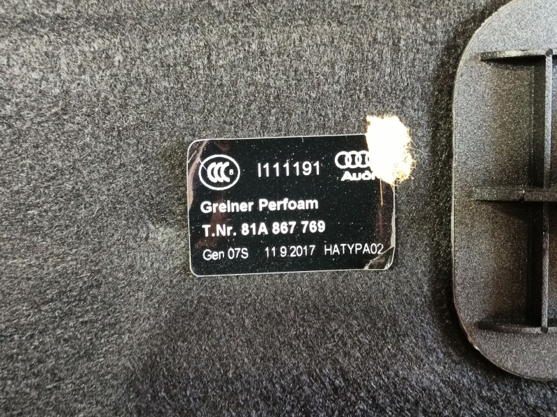 Recambio de bandeja trasera para audi q2 (gab, gag) 1.6 tdi referencia OEM IAM 81A867769A8JB  