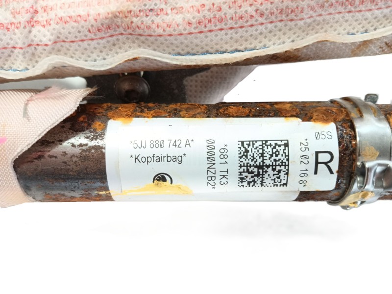 Recambio de airbag cortina delantero derecho para skoda rapid spaceback (nh1) 1.6 tdi referencia OEM IAM   