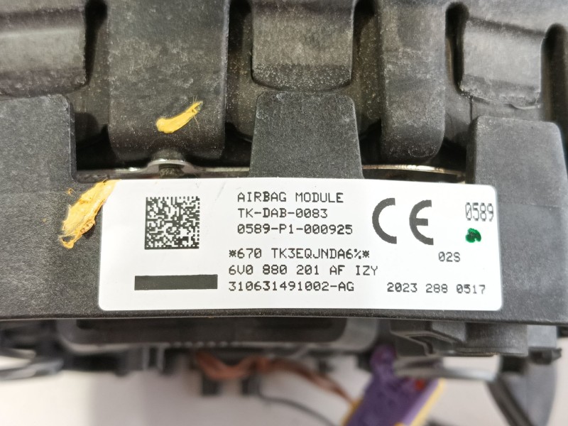 Recambio de airbag delantero izquierdo para skoda rapid spaceback (nh1) 1.6 tdi referencia OEM IAM 6V0880201ABIZY  