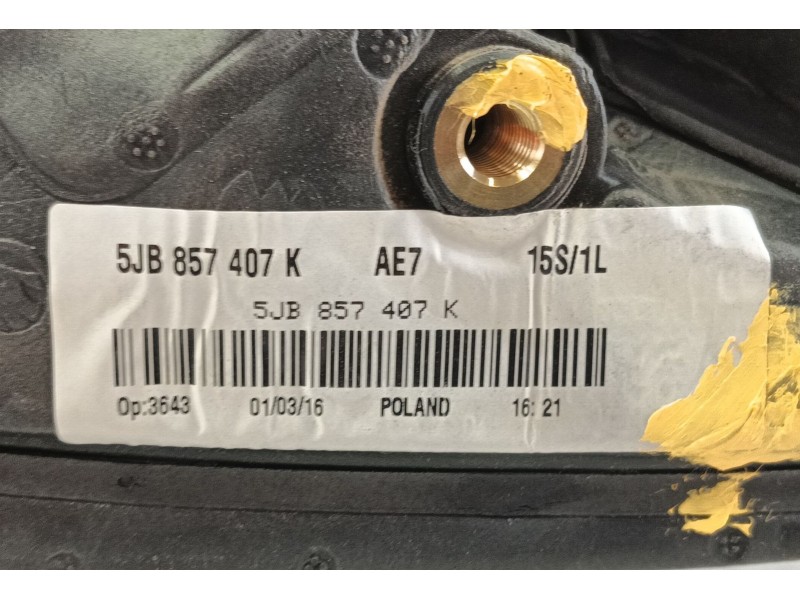 Recambio de retrovisor izquierdo para skoda rapid spaceback (nh1) 1.6 tdi referencia OEM IAM   